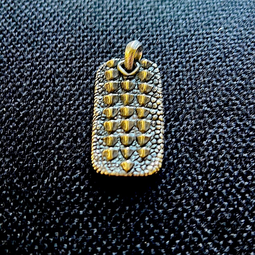 David Yurman Alligator Dog tag Ss 925 Authentic. ALL OFFERS CONSIDERED *